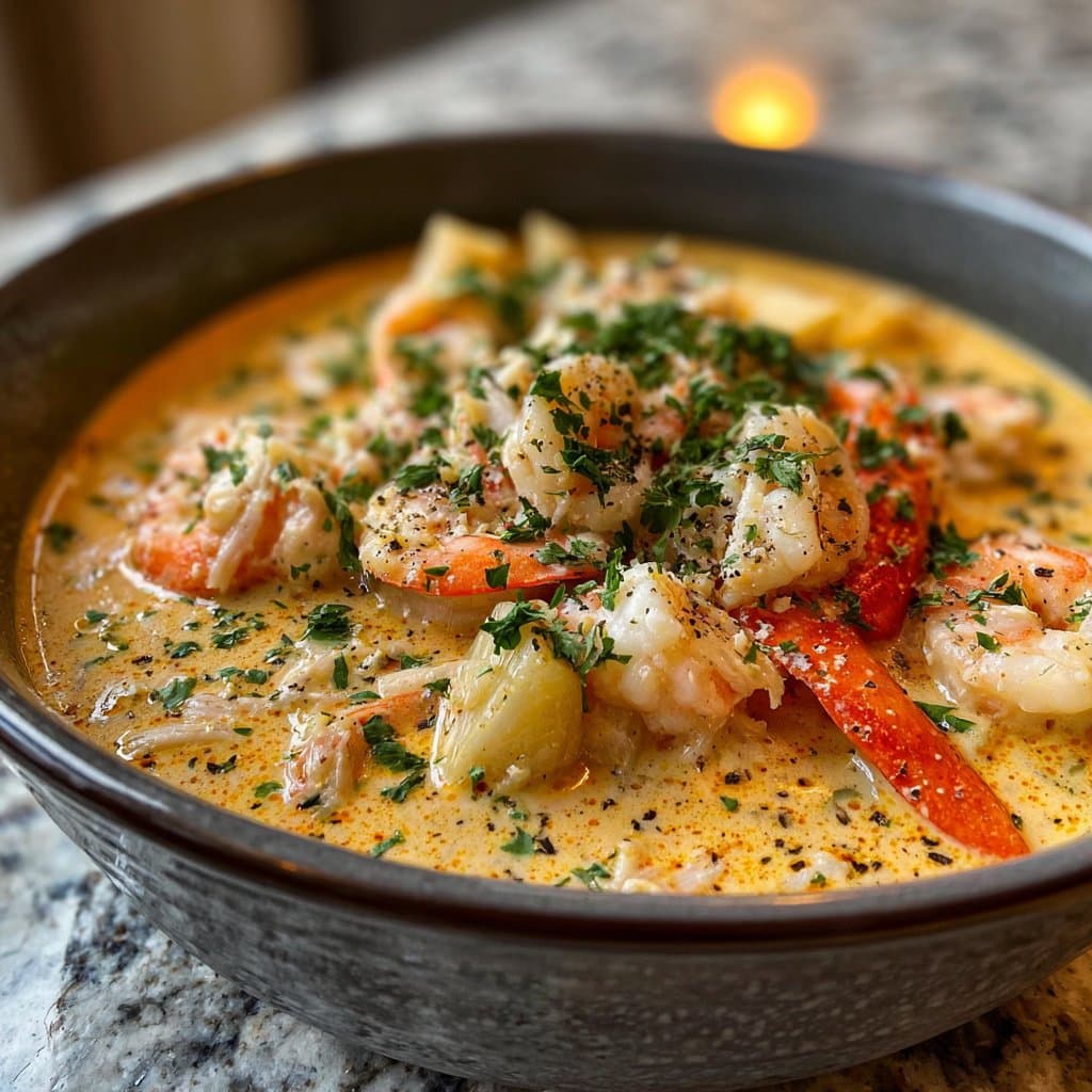 Creamy Crab and Shrimp Seafood