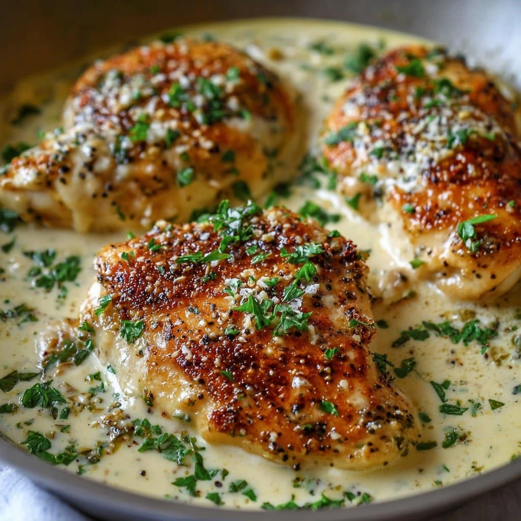 Creamy Garlic Parmesan Chicken Recipe