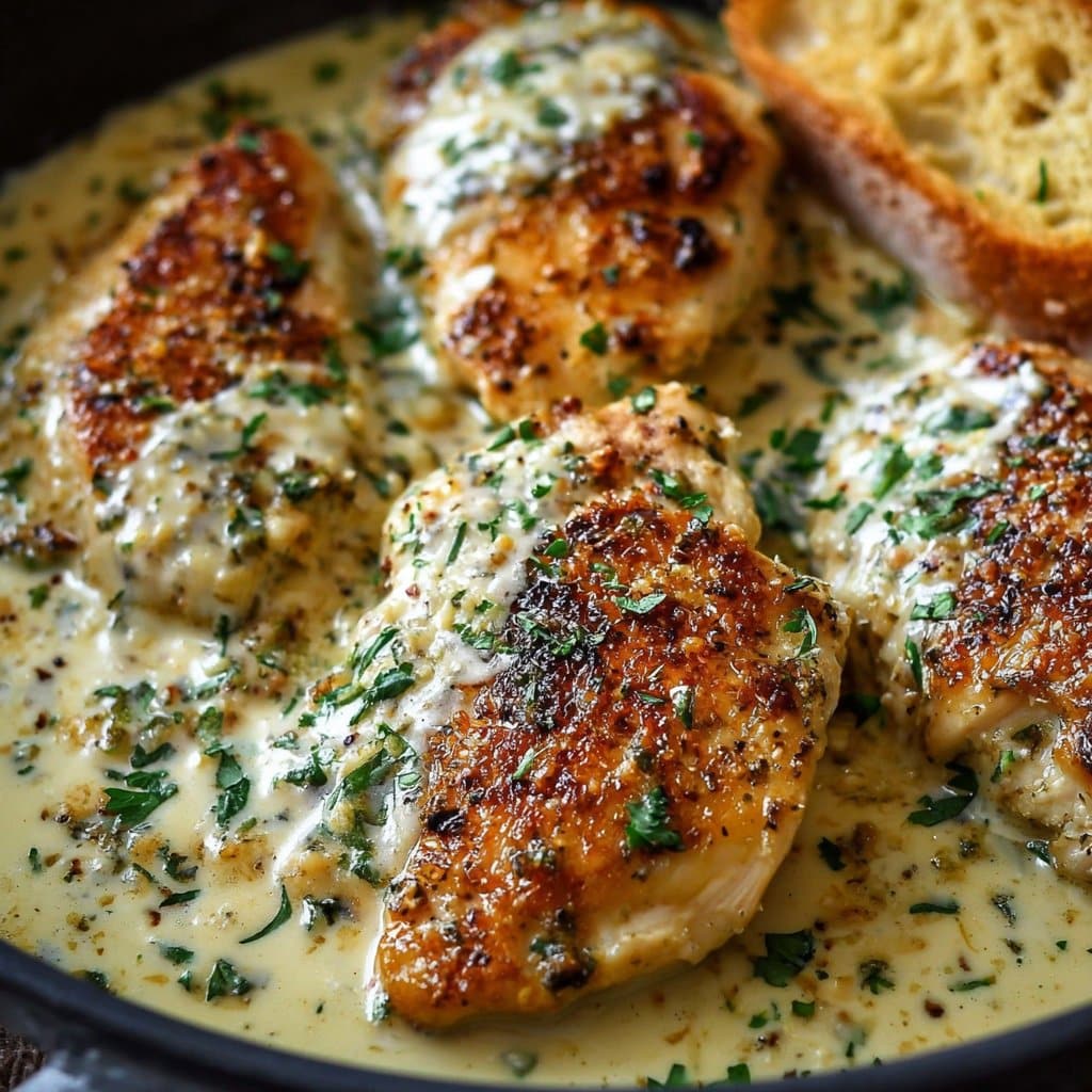 Creamy Garlic Parmesan Chicken Recipe
