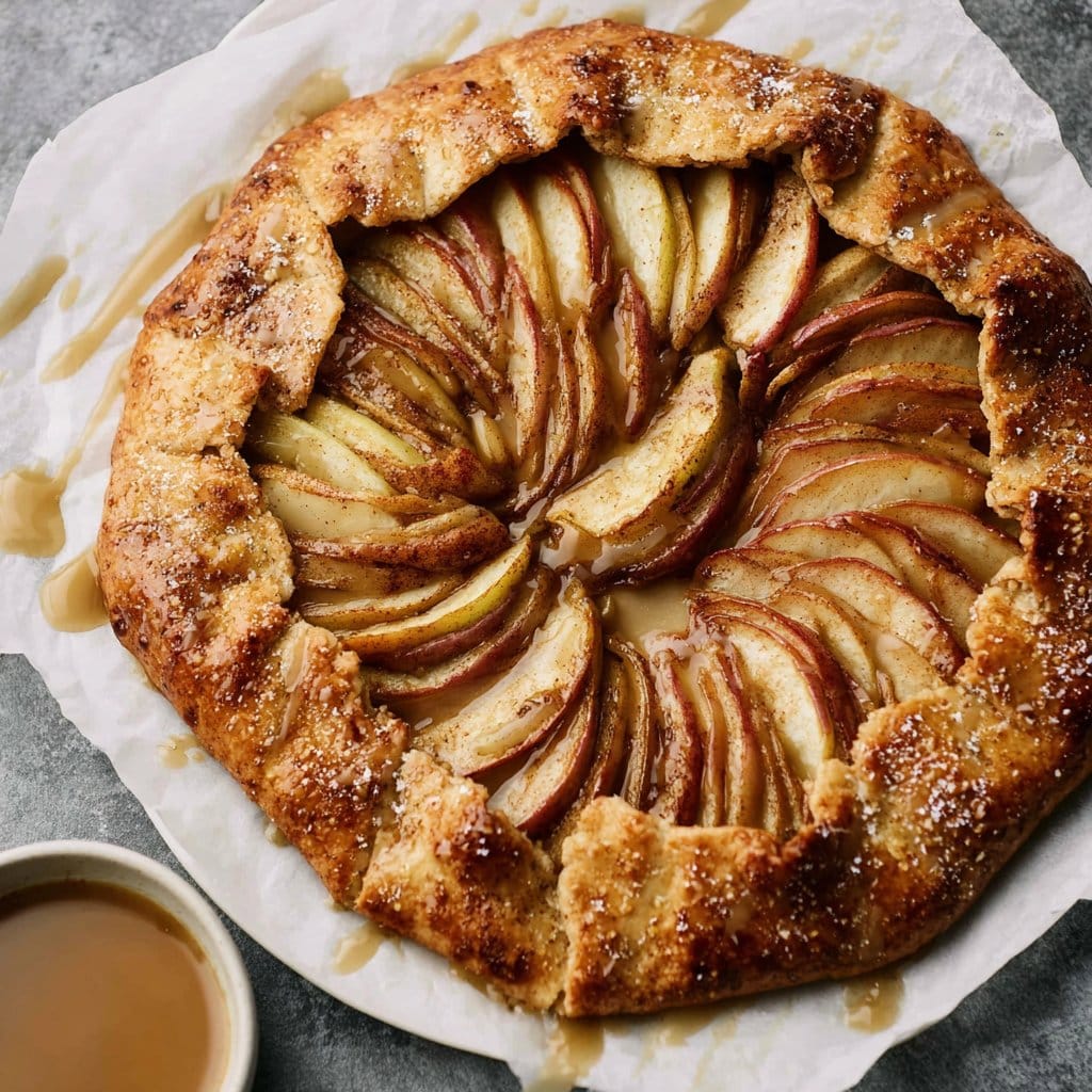 Easy Apple Galette with Vanilla Glaze