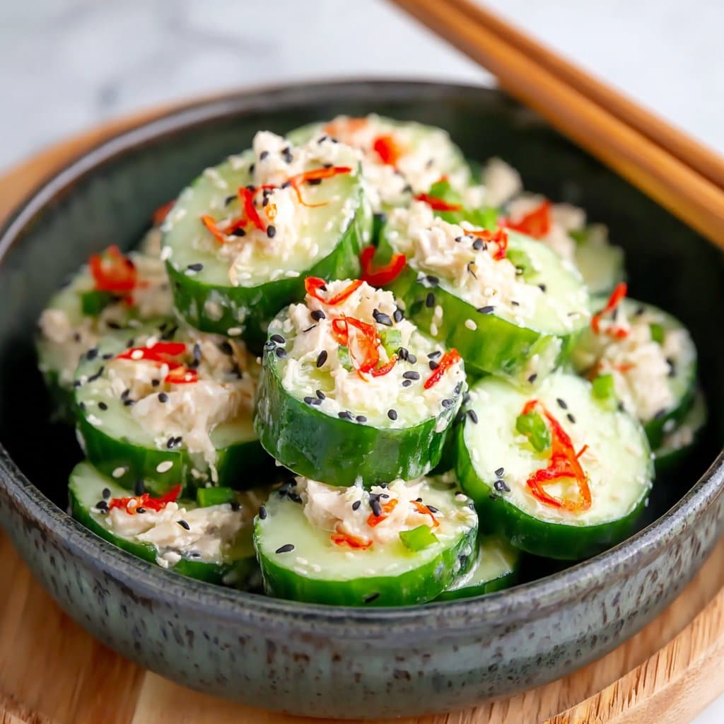 Easy California Roll Cucumber Salad