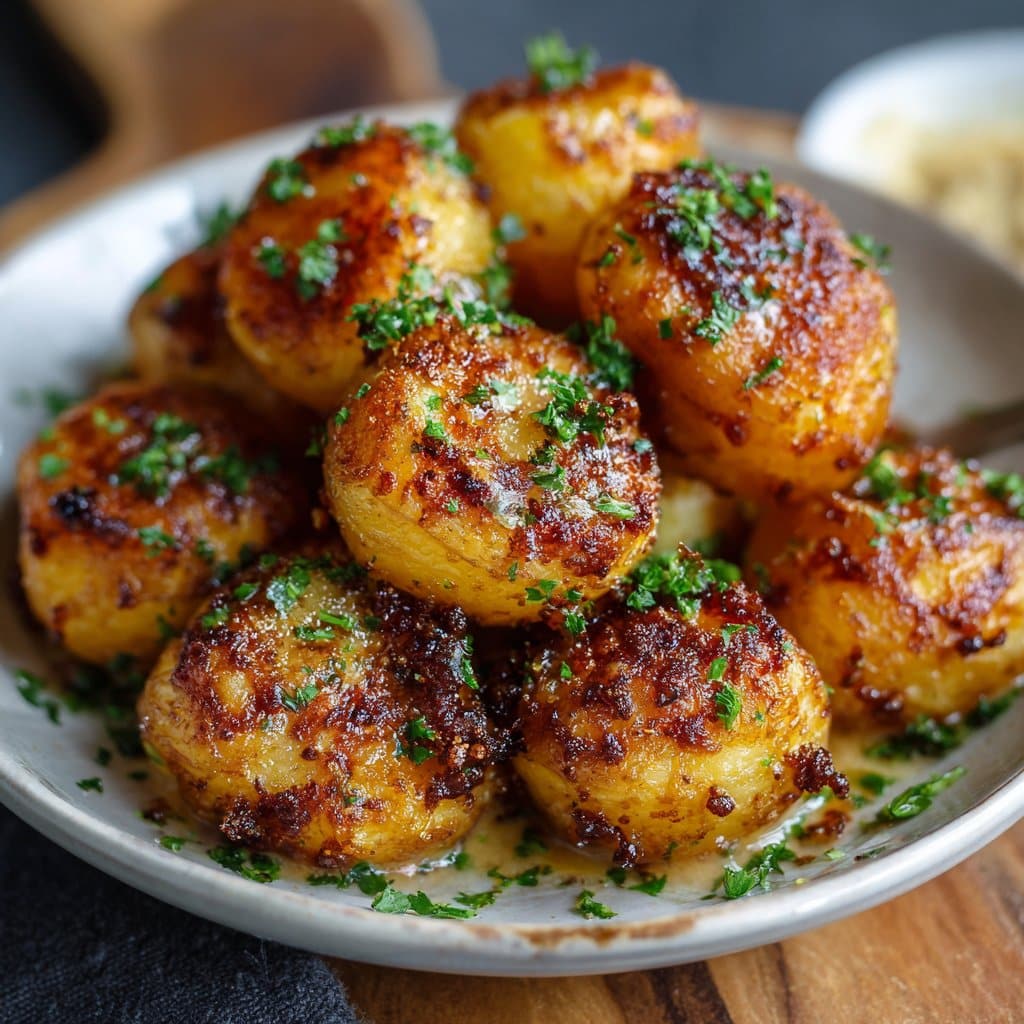 Easy Mustard Potato Poppers