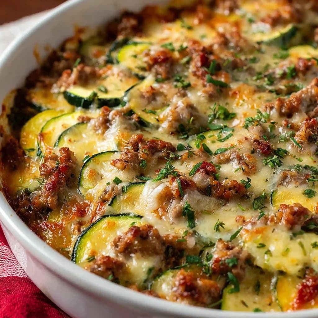 Ground Turkey Zucchini Casserole - Easy Dinner Ideas
