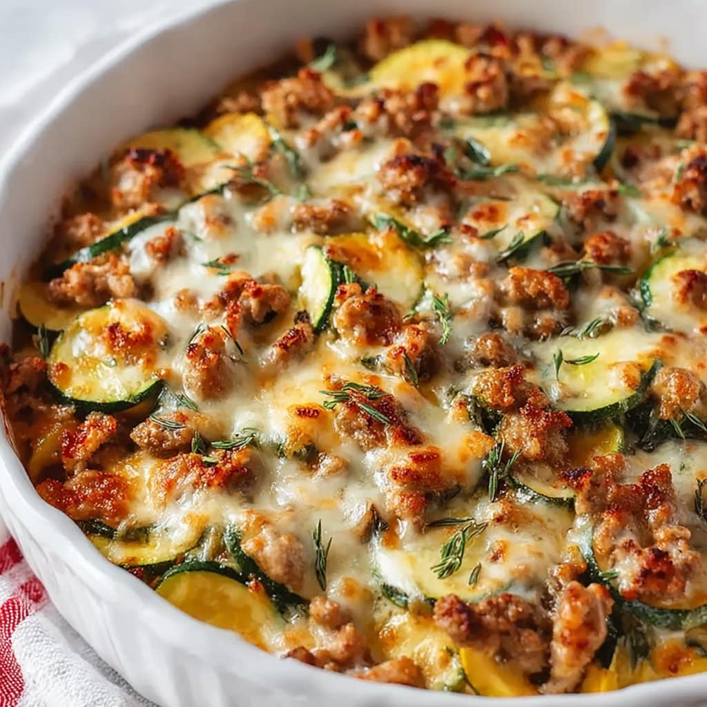 Ground Turkey Zucchini Casserole - Easy Dinner Ideas