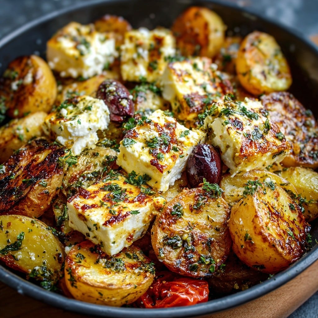 Healthy Baked Feta Potatoes Recipe