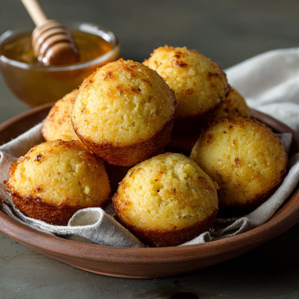 Honey Butter Cornbread Poppers Recipe