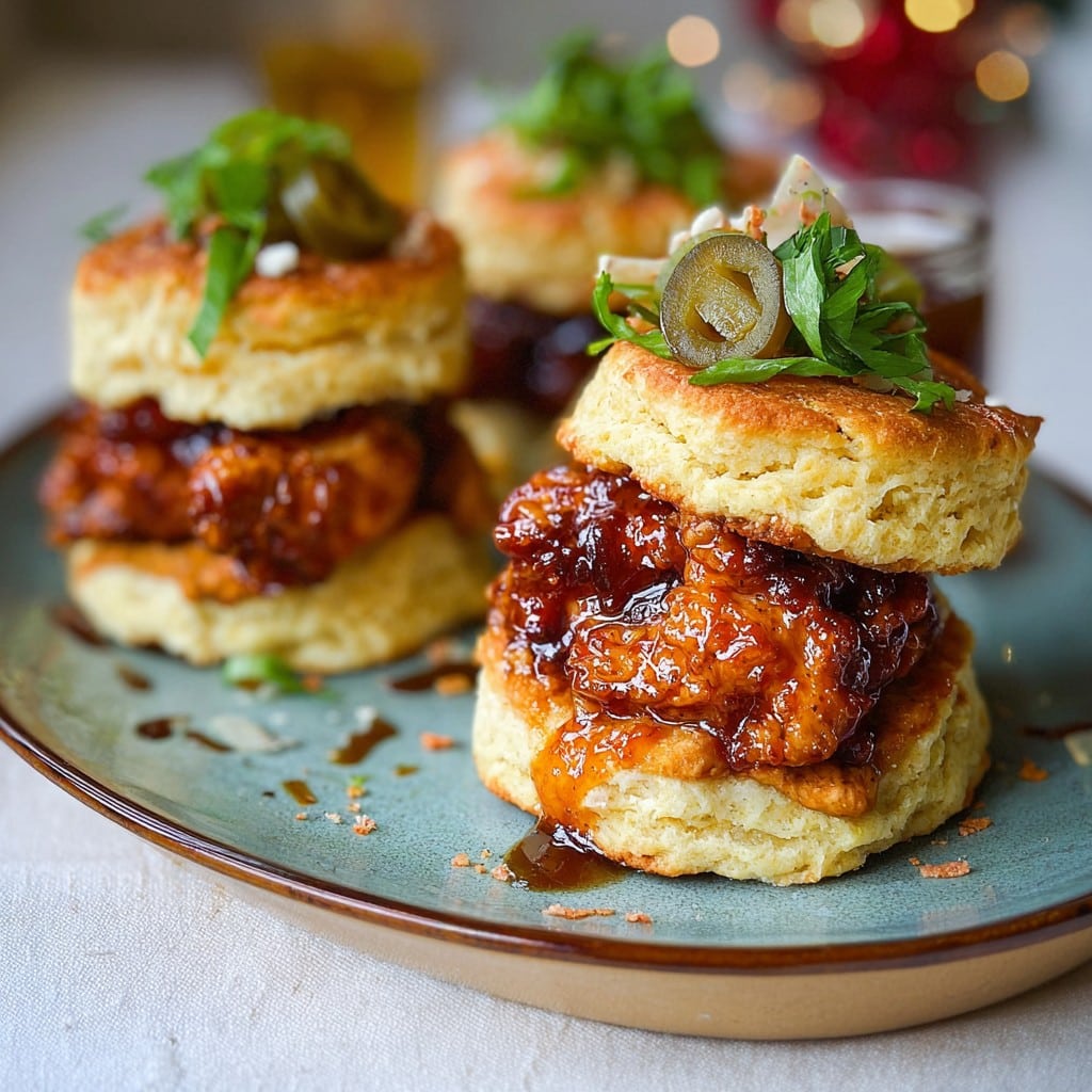 Hot Honey Chicken Biscuits