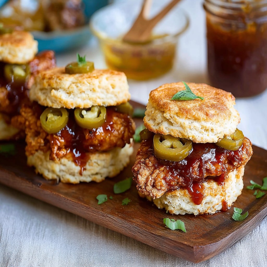 Hot Honey Chicken Biscuits