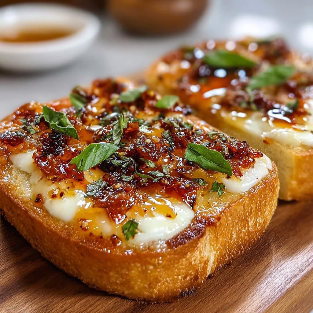 Hot Honey Garlic Bread Pizza Recipe