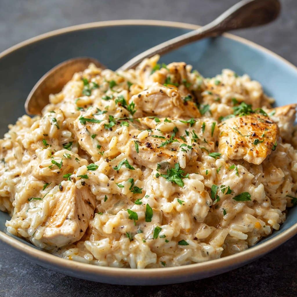 Instant Pot Creamy Chicken and Rice Recipe