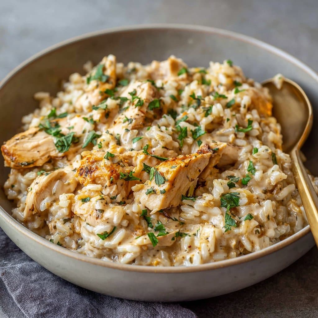 Instant Pot Creamy Chicken and Rice Recipe