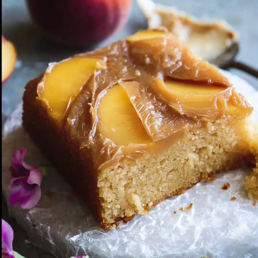 Irresistible Brown Sugar Peach Cake