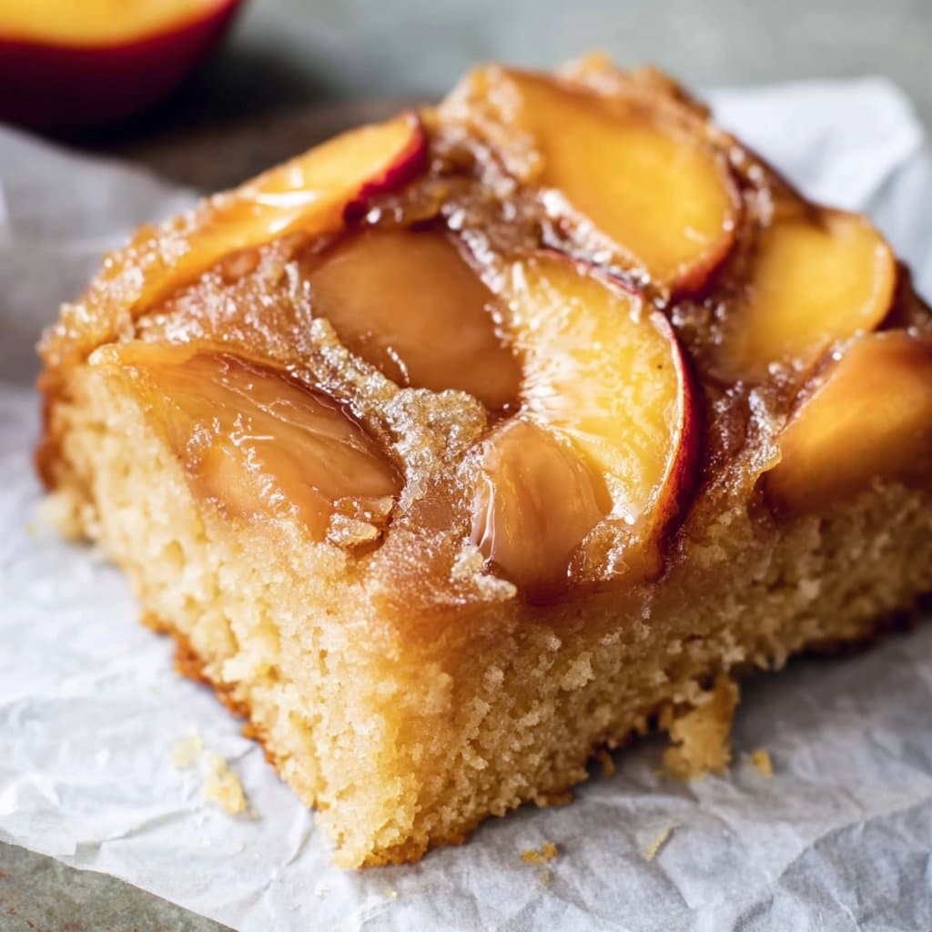 Irresistible Brown Sugar Peach Cake