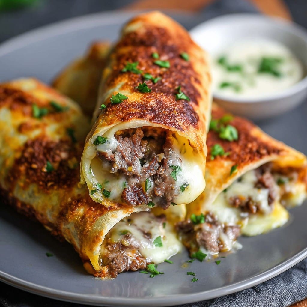Keto Philly Cheesesteak Rolls Recipe