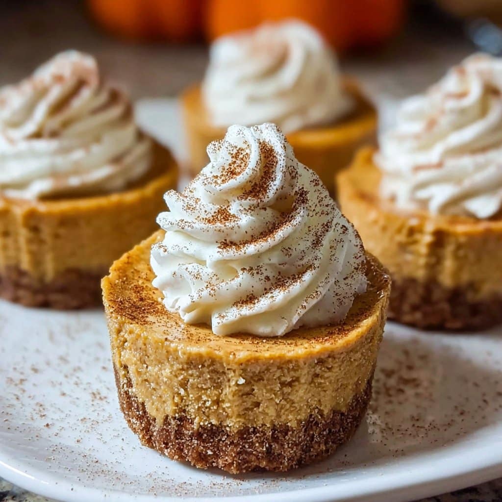 Mini Pumpkin Cheesecakes