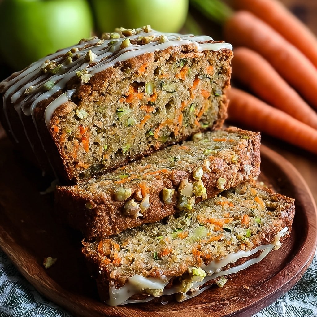 Moist Carrot Apple Zucchini Bread