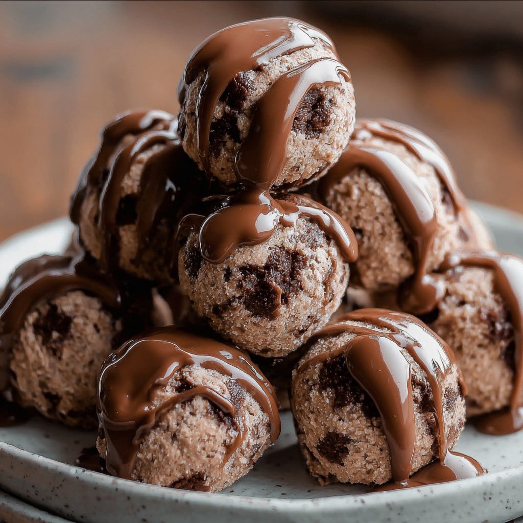 No-Bake Cottage Cheese Brownie Batter Protein Bites