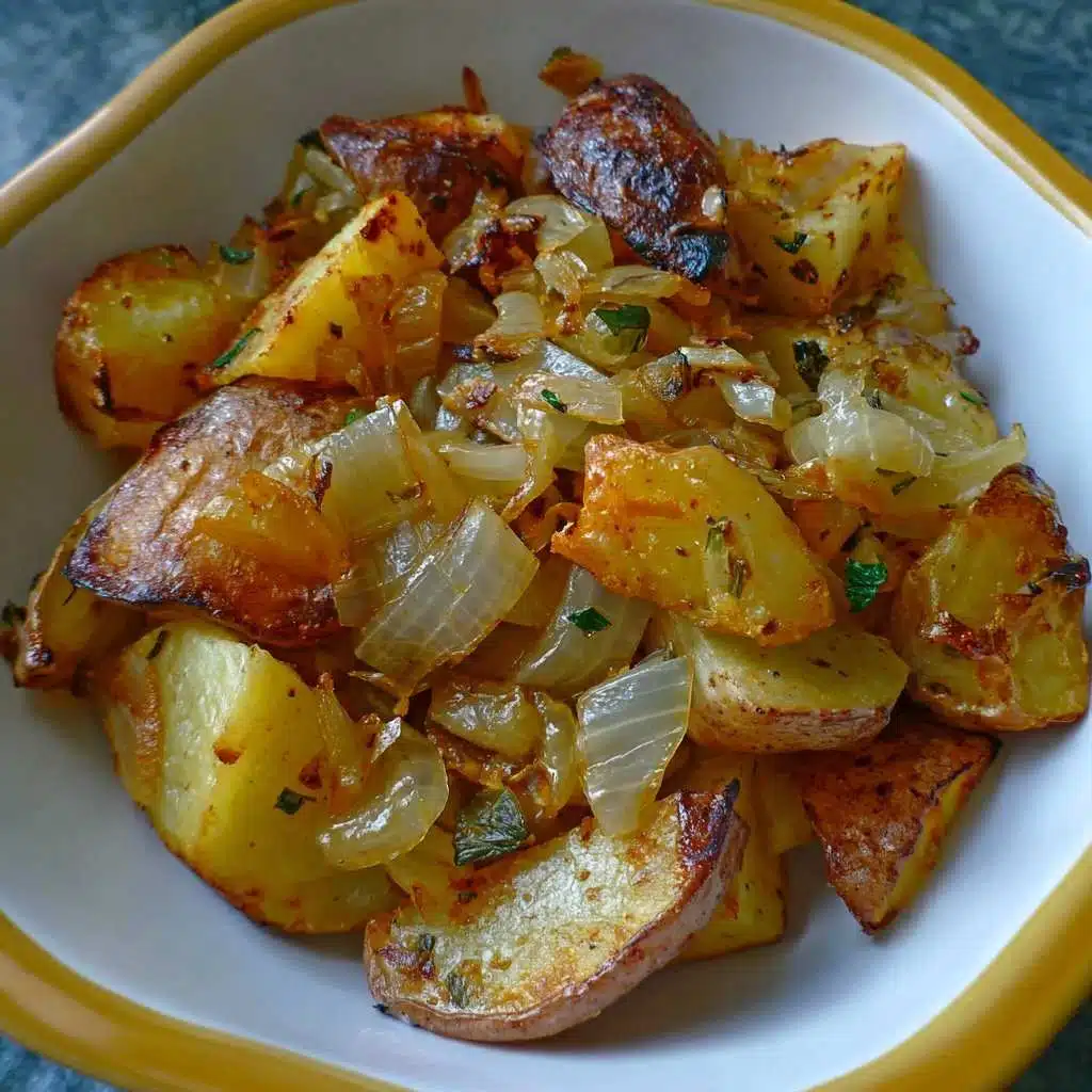 Oven Fried Potatoes & Onions