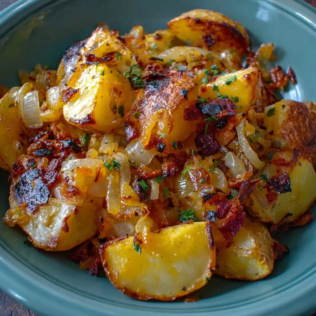 OVEN FRIED POTATOES & ONIONS