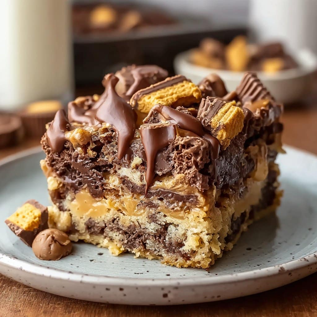 Peanut Butter Cup Dump Cake