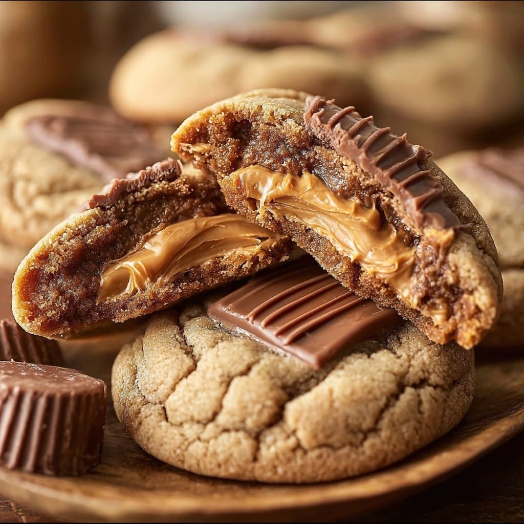 Peanut Butter Cup Stuffed Cookies Recipe