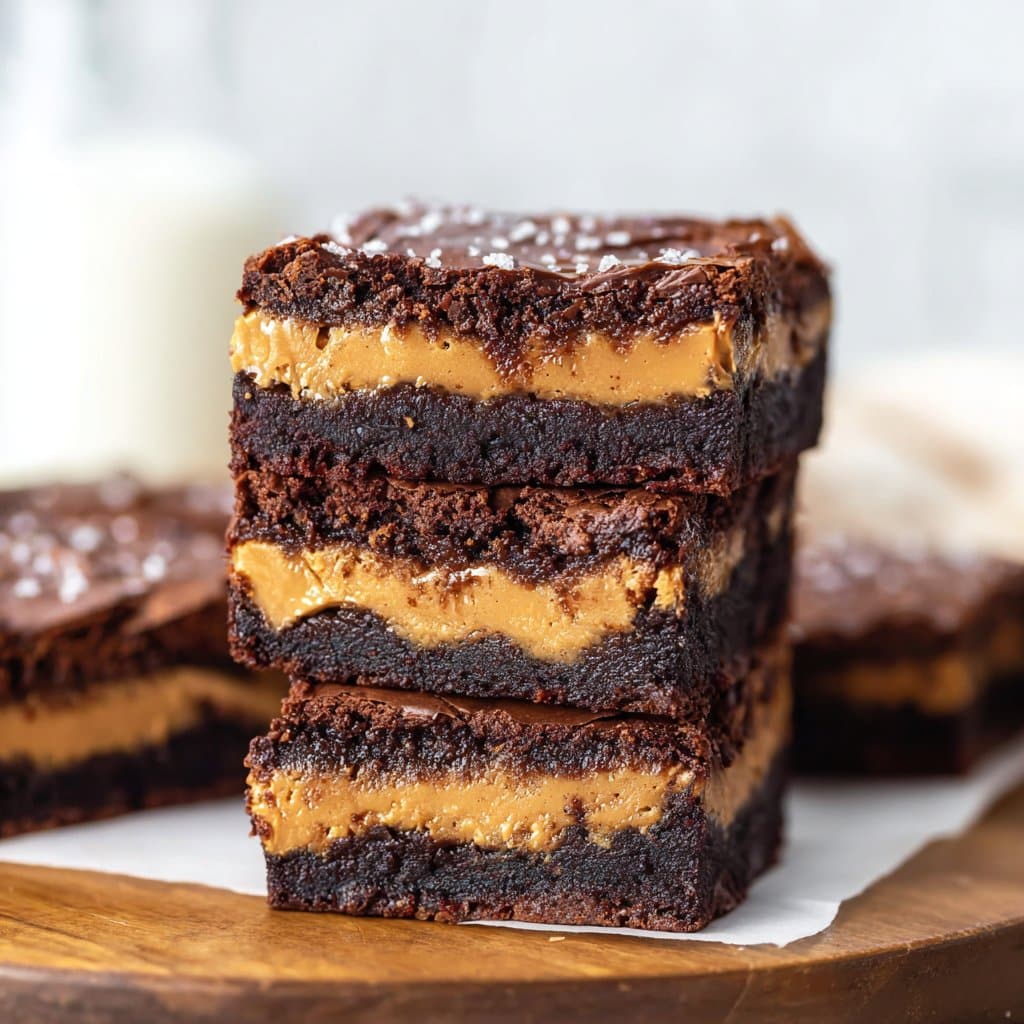 Peanut Butter Stuffed Brownies