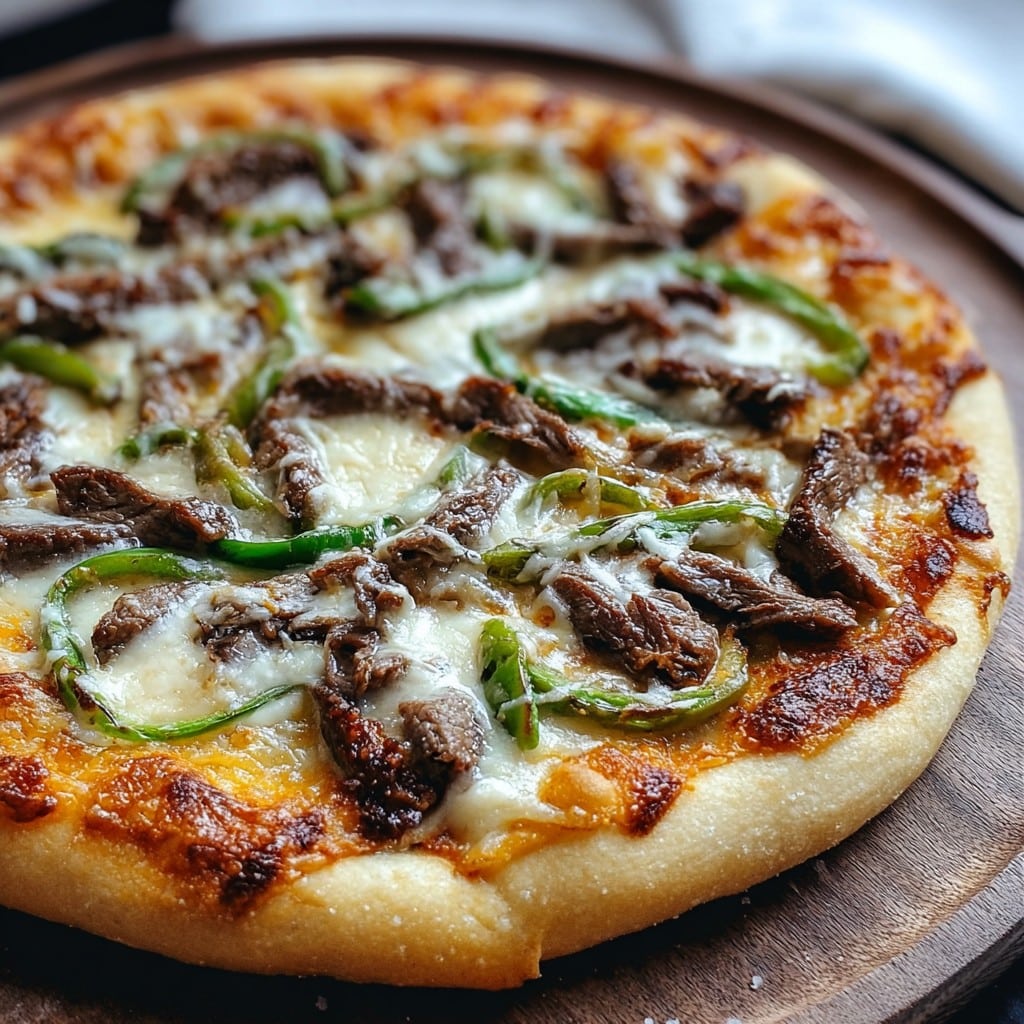 Philly Cheesesteak Pizza