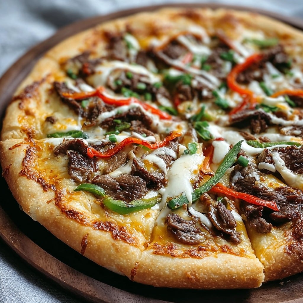 Philly Cheesesteak Pizza