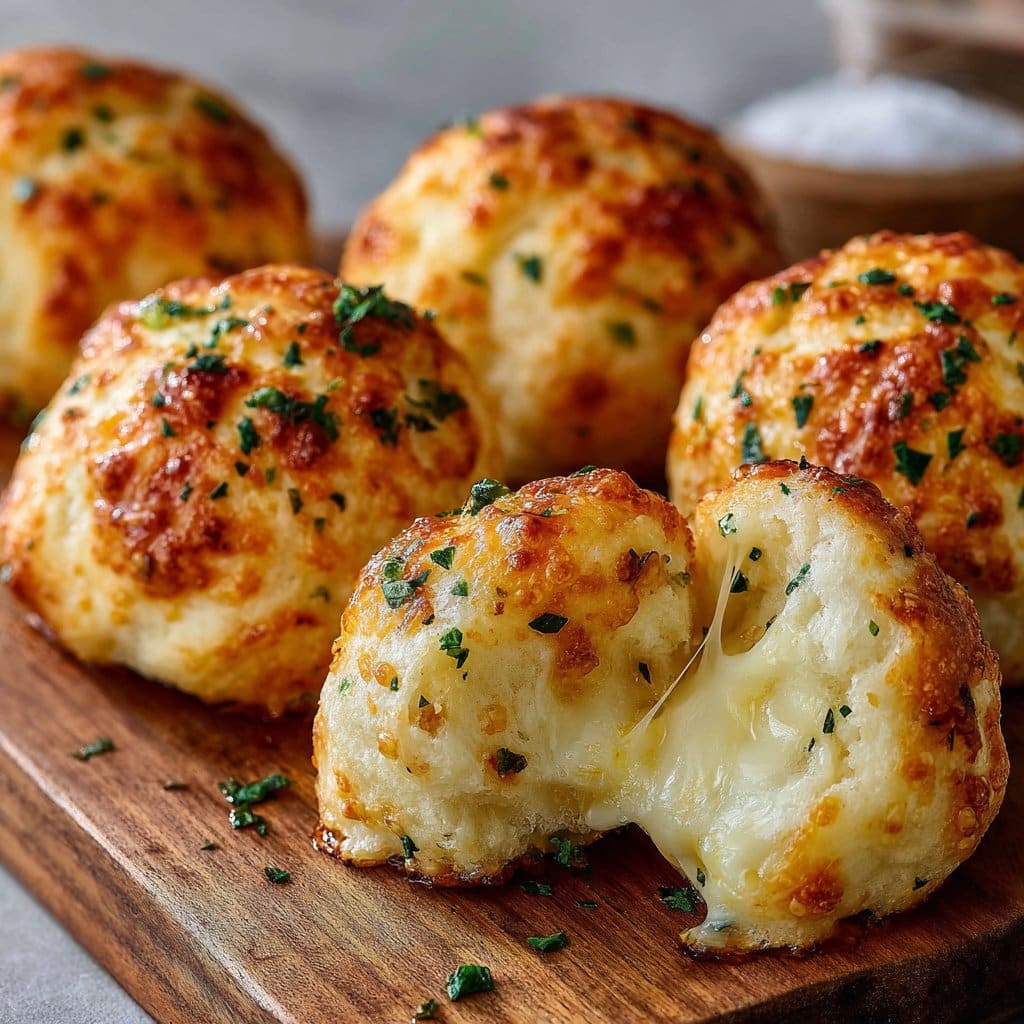 Pillsbury Biscuit Garlic Butter Cheese Bombs