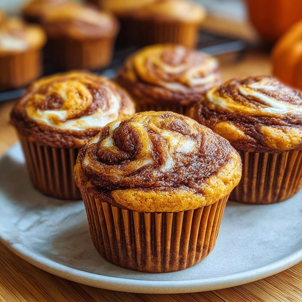Pumpkin Swirl Muffins