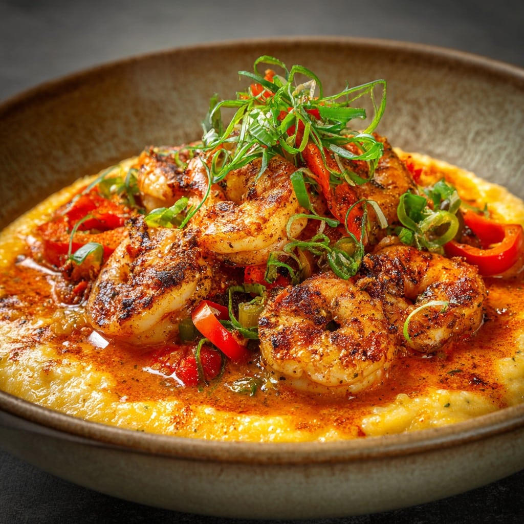 Red Snapper Shrimp Grits Cajun