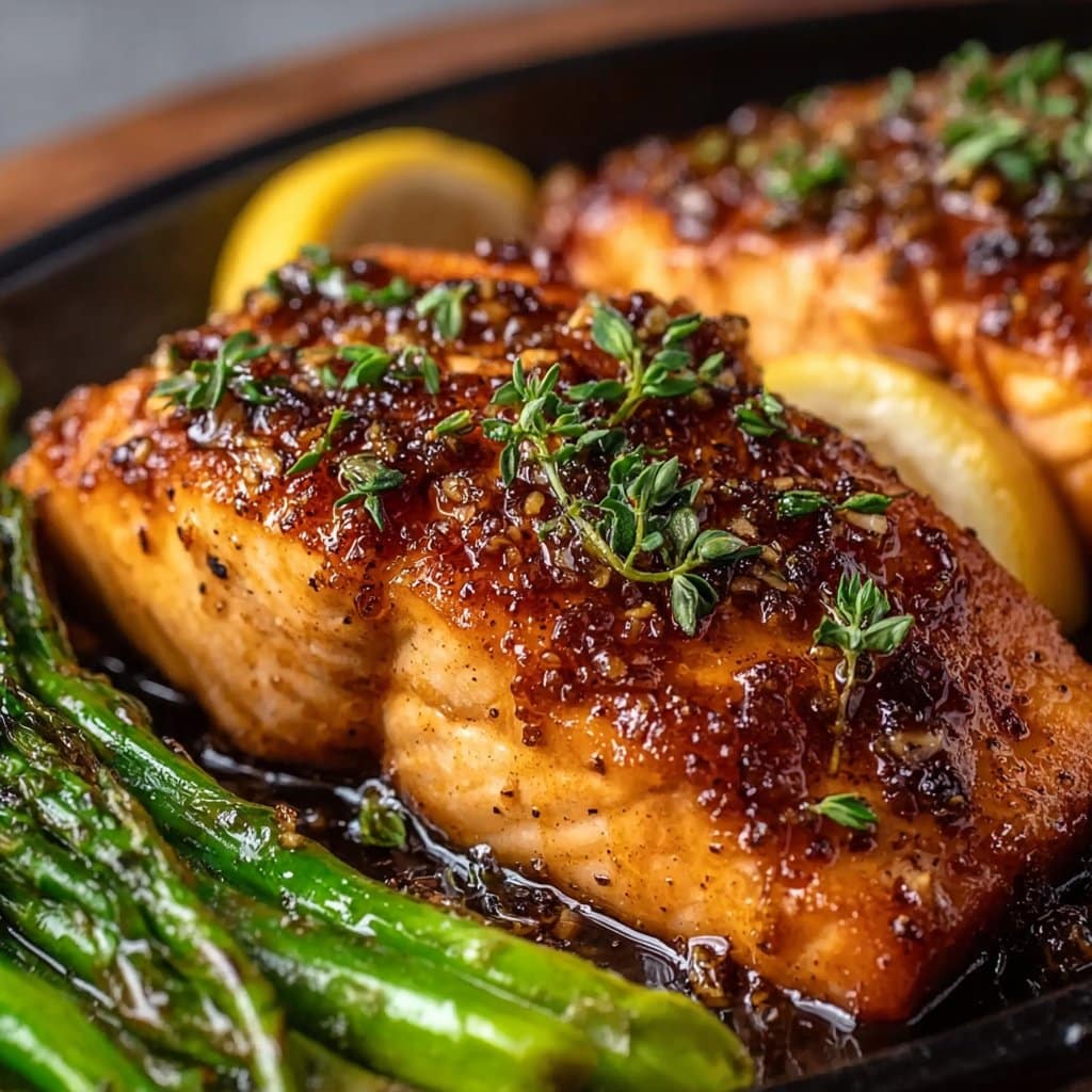 Salmon with Brown Sugar Garlic Glaze Recipe