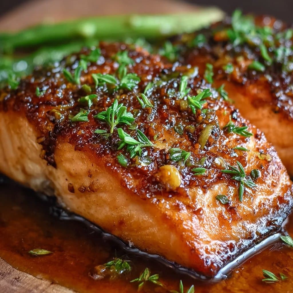 Salmon with Brown Sugar Garlic Glaze Recipe