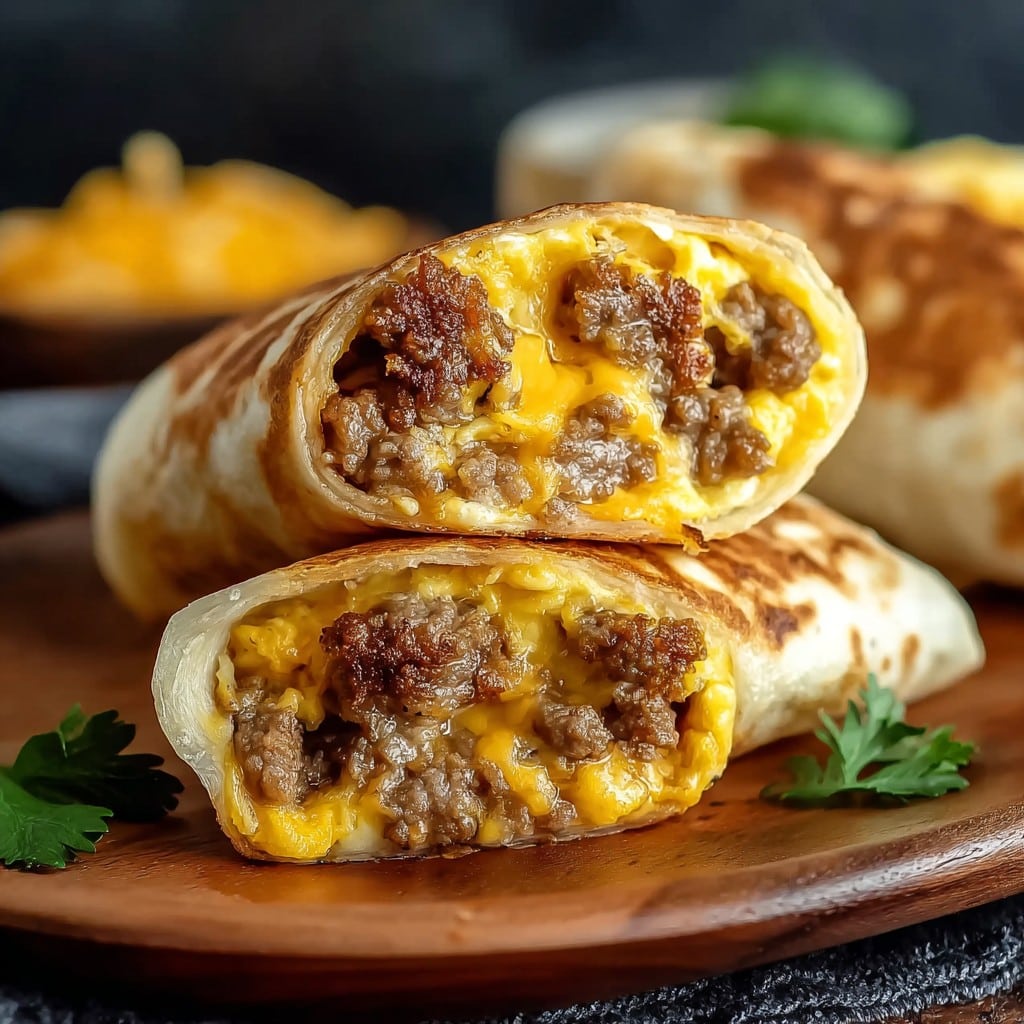 Sausage Egg and Cheese Breakfast Roll-Ups