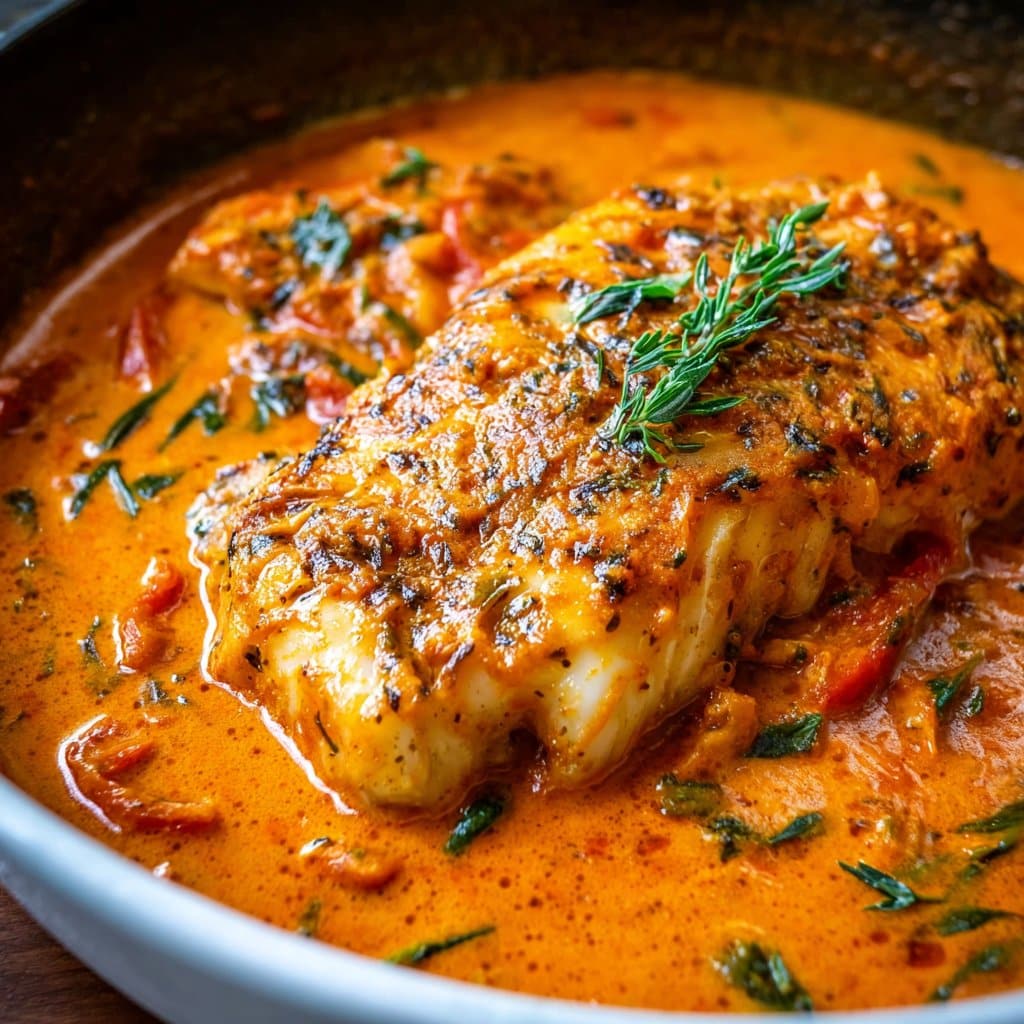 Savor Tilapia in Roasted Pepper Sauce