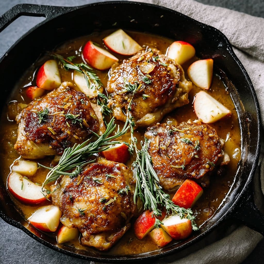 Skillet Apple Cider Chicken Recipe