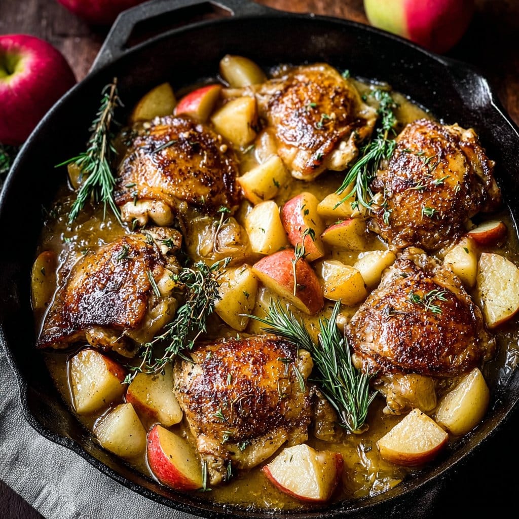 Skillet Apple Cider Chicken Recipe