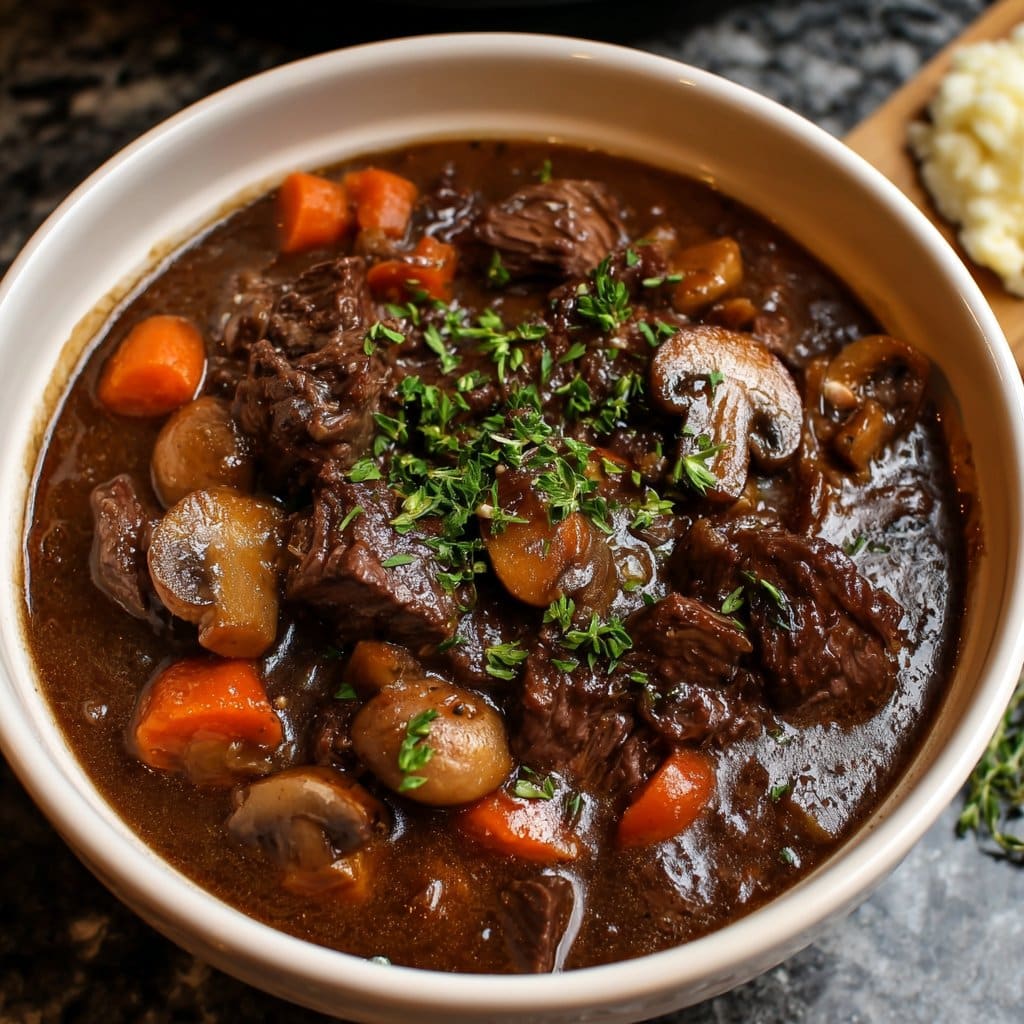 Slow Cooker Beef Bourguignon