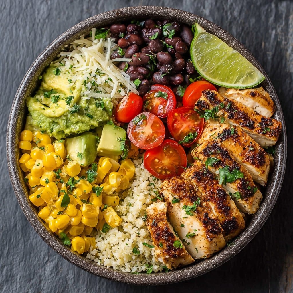 Street Corn Chicken Bowl For Meal Prep
