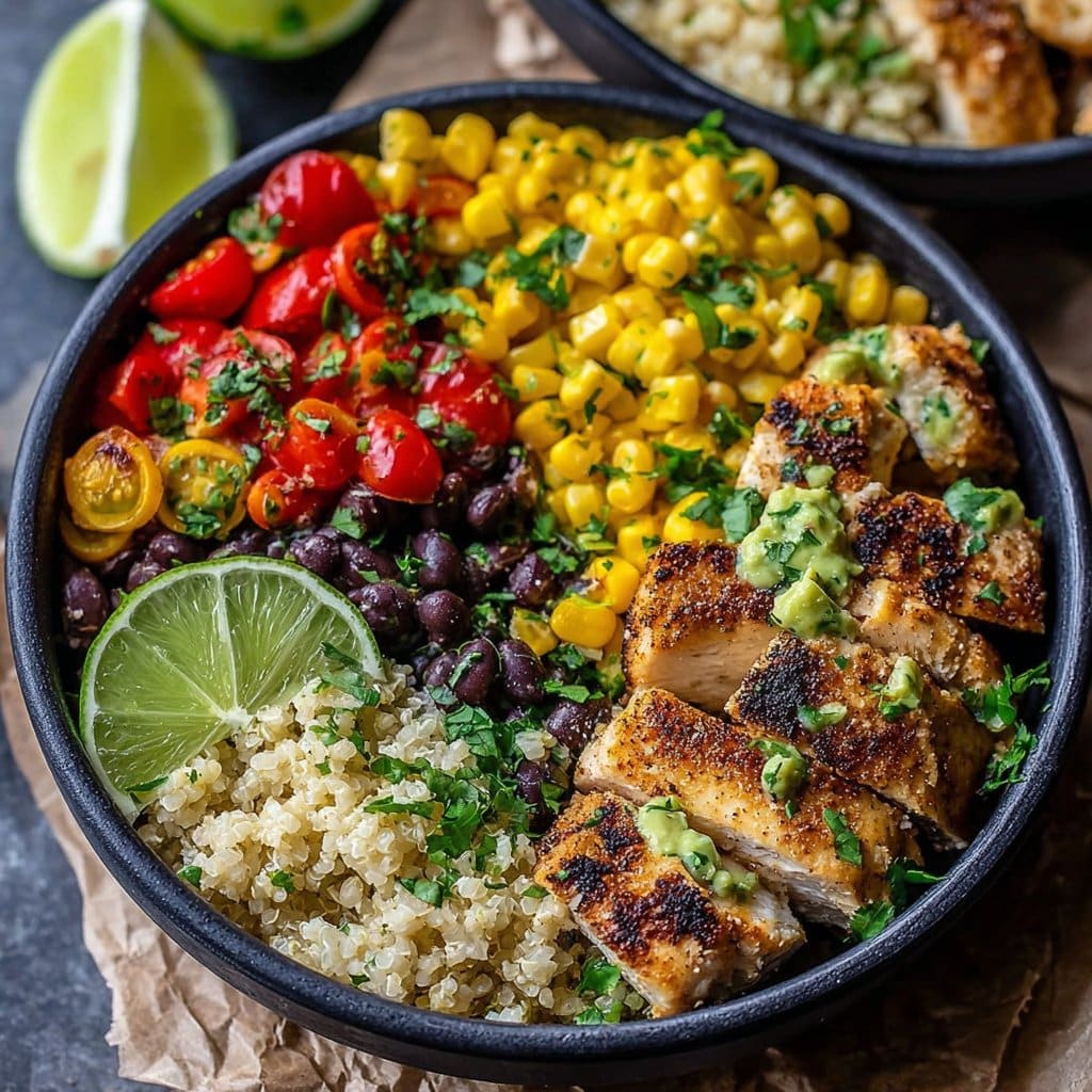 Street Corn Chicken Bowl for Meal Prep