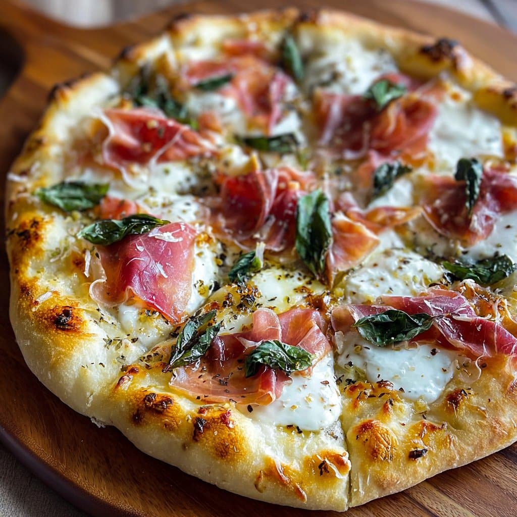 White Pizza with Prosciutto