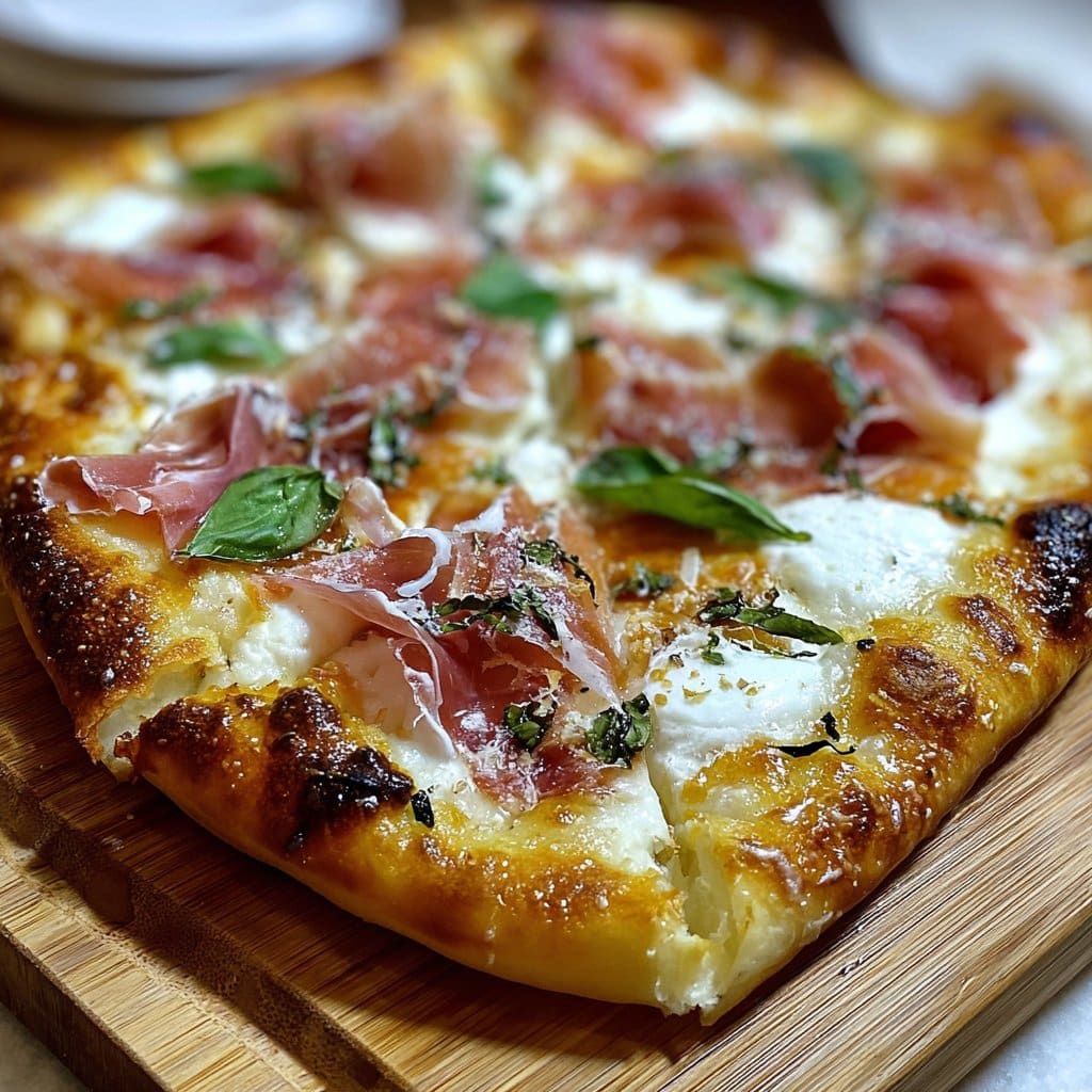 White Pizza with Prosciutto