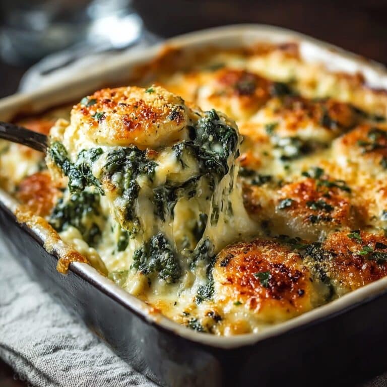 Cheesy Italian Spinach Bake