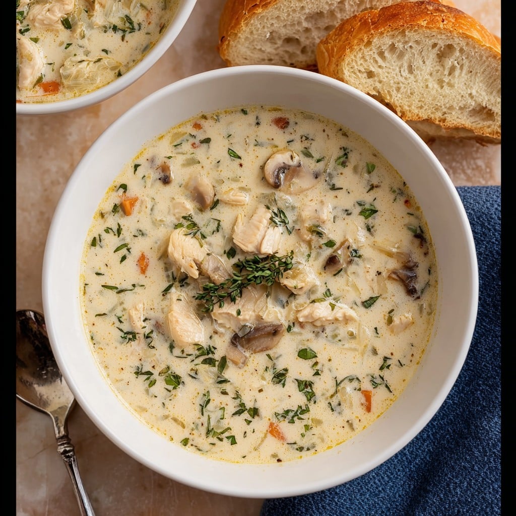 Creamy Boursin Chicken Soup