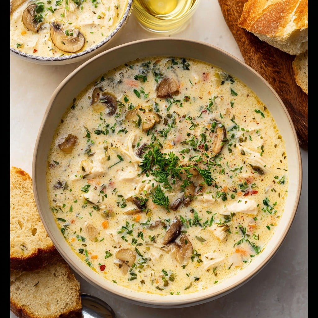 Creamy Boursin Chicken Soup