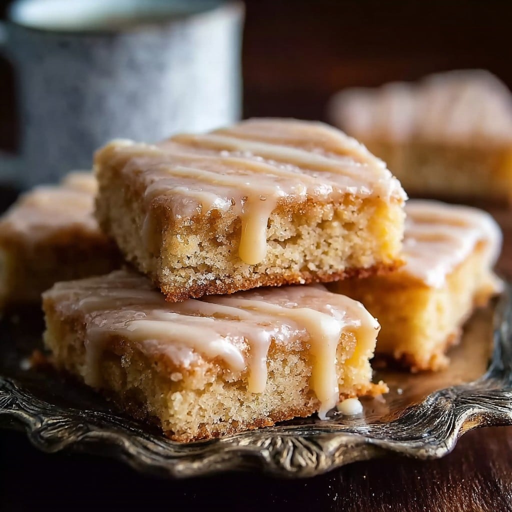 Old-Fashioned Buttermilk Donut Bars with Brown Butter Maple Vanilla Bean Glaze