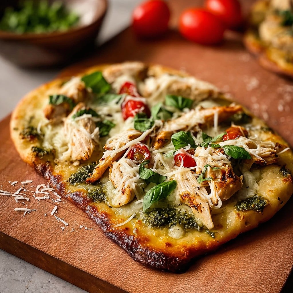 Pesto Chicken Flatbread