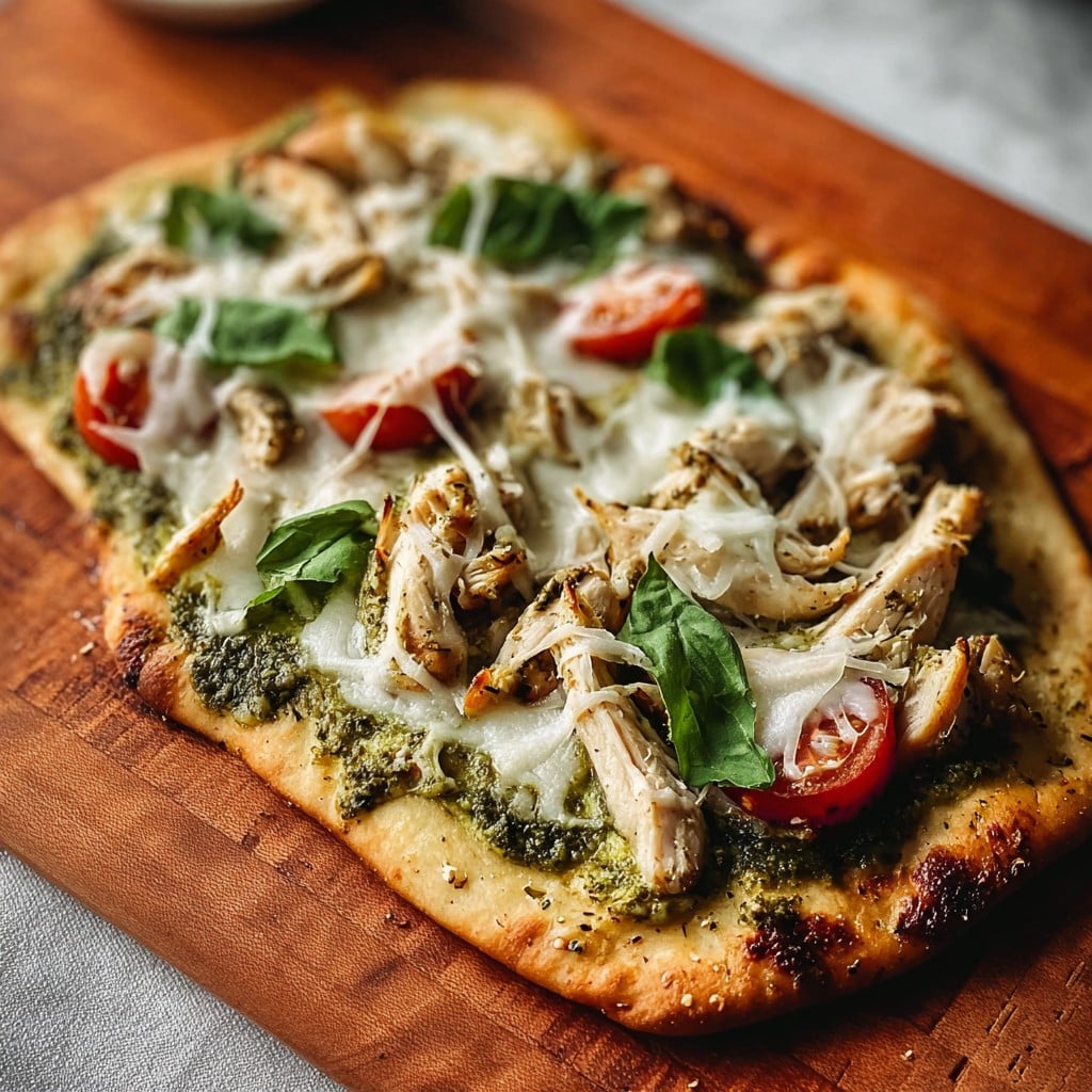Pesto Chicken Flatbread