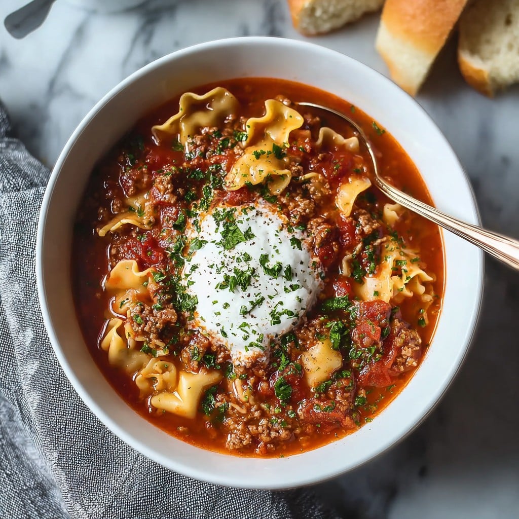 Slow Cooker Lasagna Soup