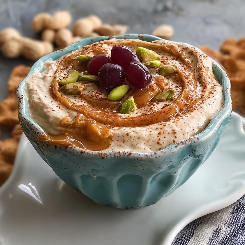Spiced Peanut Butter Yogurt Dip